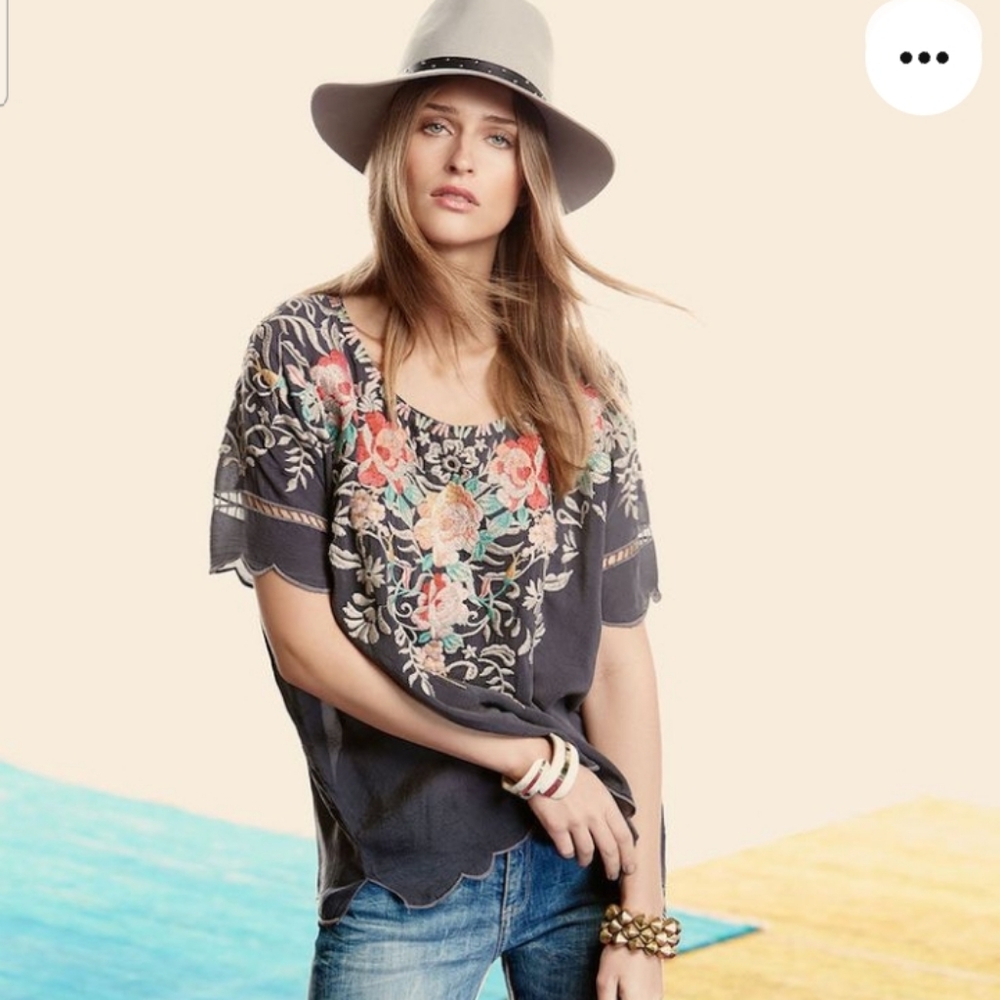 Johnny Was Women's Embroidered Jenn  Top